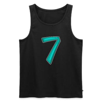 7 - Débardeur bio Premium Homme - noir - Devant - Michal (187cm)