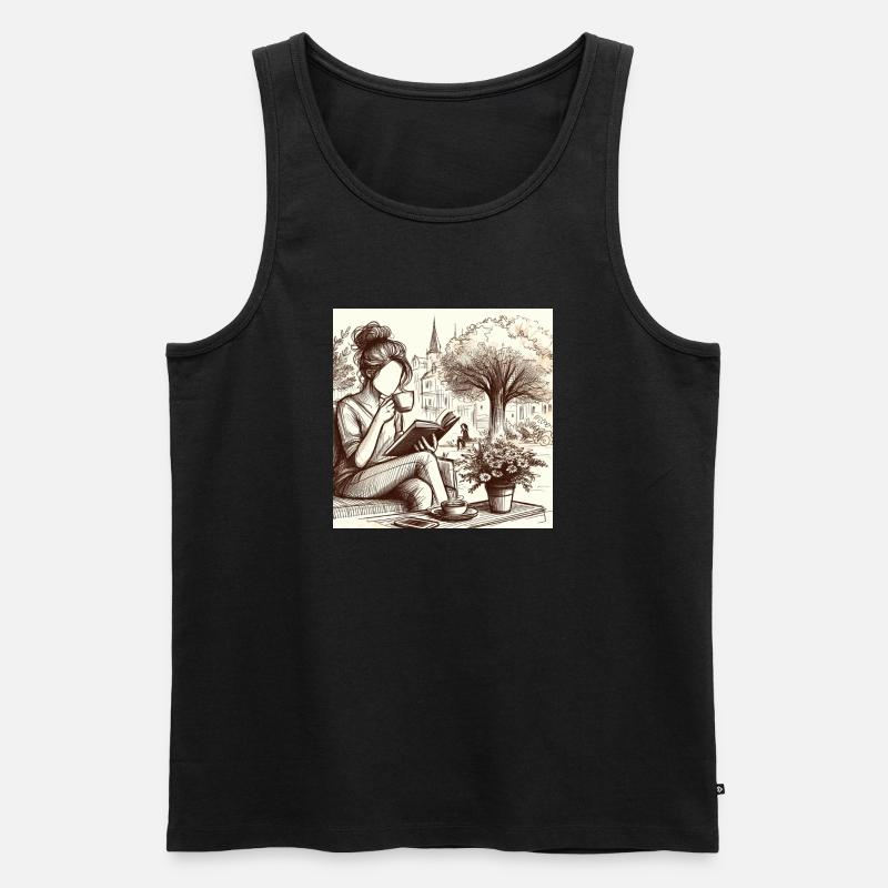 Dorfgemütlichkeit - Männer Premium Bio Tank Top - Schwarz