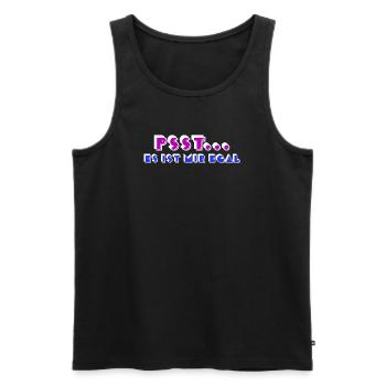 I don't care about statement attitude relax - Men's Premium Organic Tank Top - black - Front - AI Model Male 178 light (178cm)