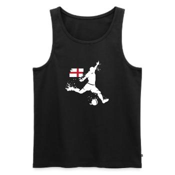 Football England Fan Player Blast Team - Men's Premium Organic Tank Top - black - Front - Michal (187cm)