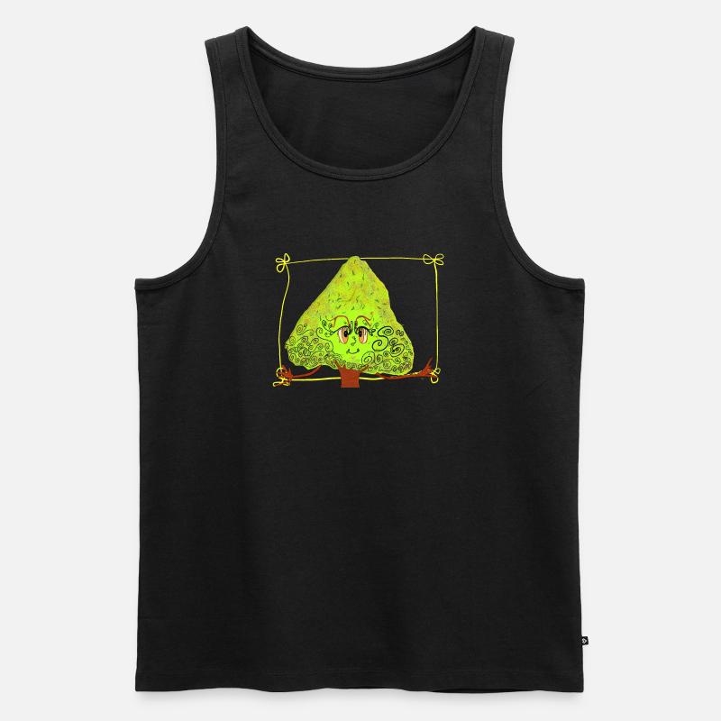 Fantastischer Baum mit Streuseln - Männer Premium Bio Tank Top - Schwarz