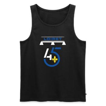 Loiret - Männer Premium Bio Tank Top - Schwarz - Vorne - AI Model Male 178 light (178cm)