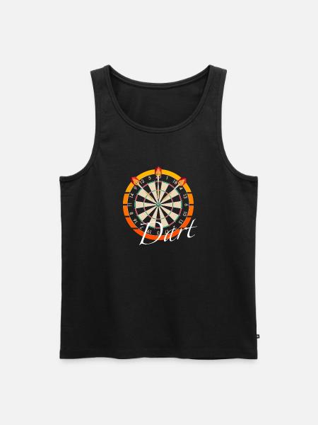 Dart - Männer Premium Bio Tank Top - Schwarz