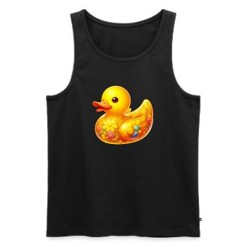 Entenküken Ente Ente - Männer Premium Bio Tank Top - Schwarz - Vorne - AI Model Male 178 light (178cm)