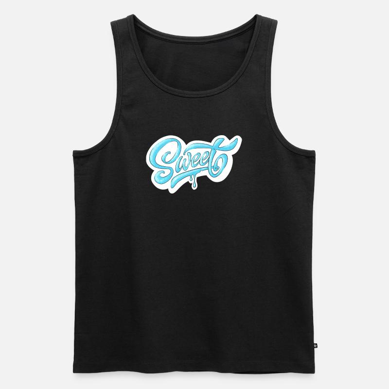 Kalt süß Drehbuch-Design - Männer Premium Bio Tank Top - Schwarz