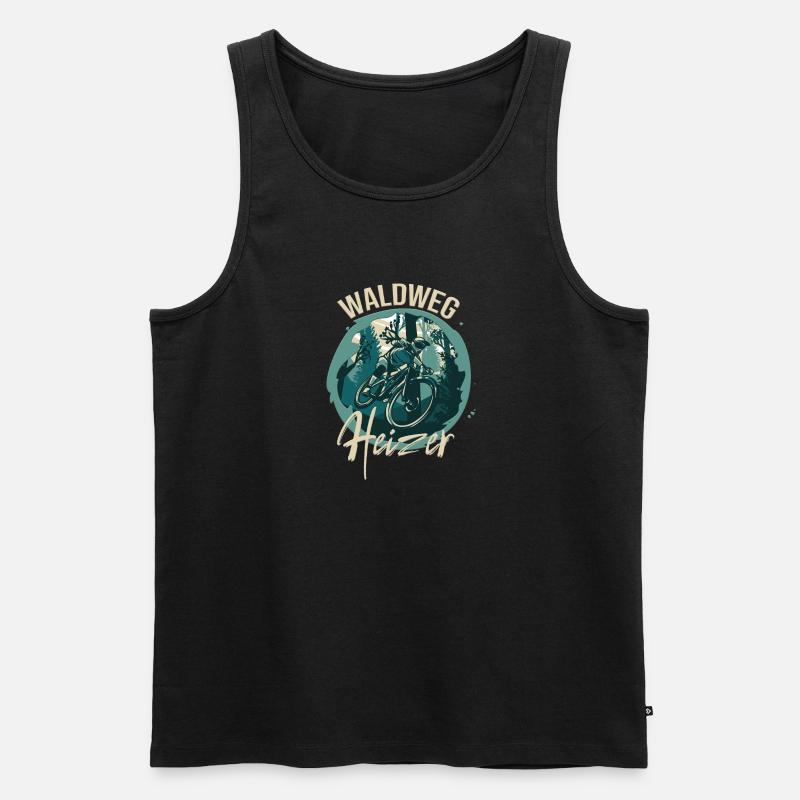 Waldweg Heizer - Männer Premium Bio Tank Top - Schwarz