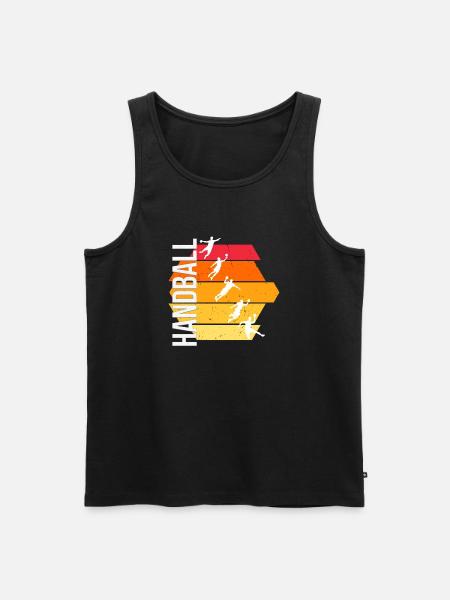 Handball - Männer Premium Bio Tank Top - Schwarz
