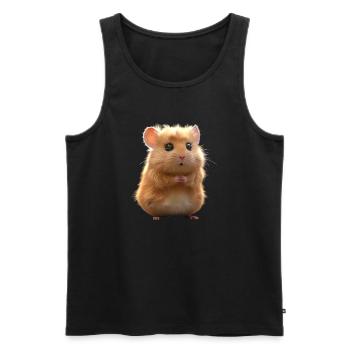 Hamster Nagetier Goldhamster Feldhamster Hamster - Männer Premium Bio Tank Top - Schwarz - Vorne - AI Model Male 178 light (178cm)
