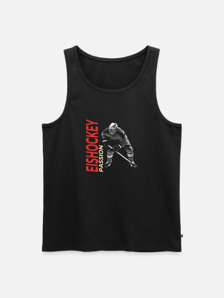 Eishockey Passion - Männer Premium Bio Tank Top - Schwarz