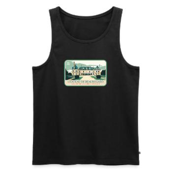 Château de Beauregard im Loire-Tal - Männer Premium Bio Tank Top - Schwarz - Vorne - AI Model Male 178 light (178cm)