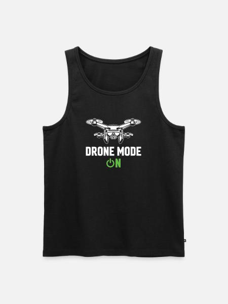 Drone Mode On - Men's Premium Organic Tank Top - black