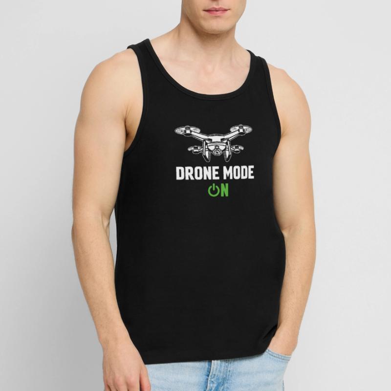 Mode drone activé Débardeur bio Premium Homme