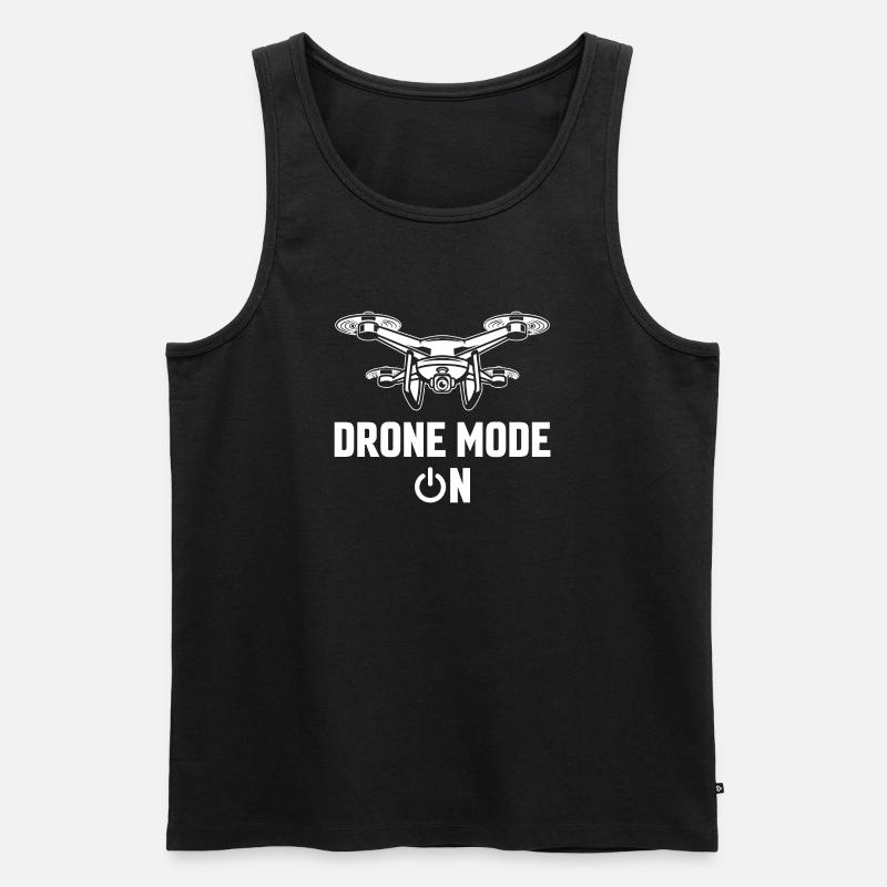 Drone Mode On - Men's Premium Organic Tank Top - black