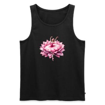 Balletttänzerin mit Tutu - Männer Premium Bio Tank Top - Schwarz - Vorne - AI Model Male 178 light (178cm)
