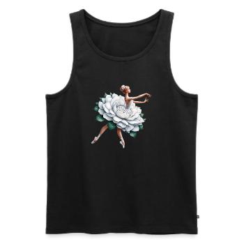 Balletttänzerin mit Tutu - Männer Premium Bio Tank Top - Schwarz - Vorne - AI Model Male 178 light (178cm)