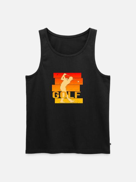 Golfsport - Männer Premium Bio Tank Top - Schwarz