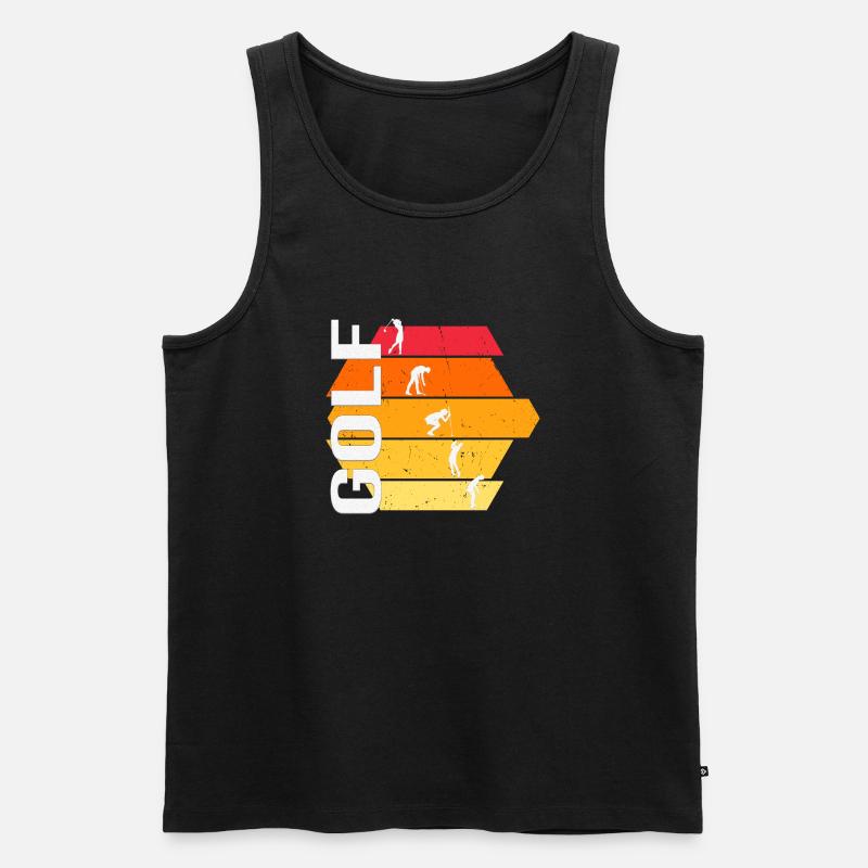 Golfsport - Männer Premium Bio Tank Top - Schwarz