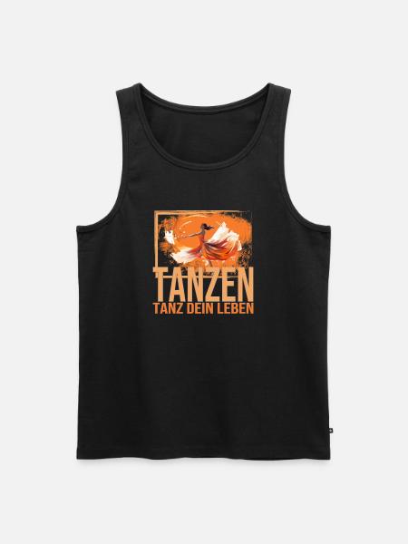 Tanz dein Leben - Männer Premium Bio Tank Top - Schwarz