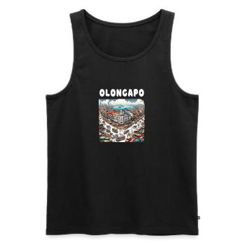 Olongapo City Philippinen Urlaub Reisen - Männer Premium Bio Tank Top - Schwarz - Vorne - Michal (187cm)