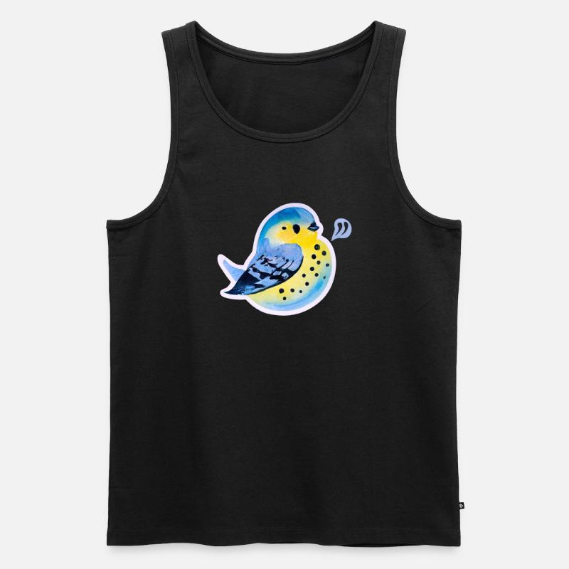 Meise - Männer Premium Bio Tank Top - Schwarz