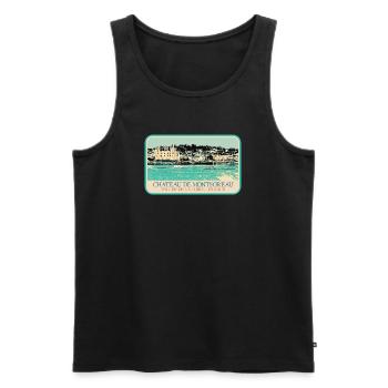 Château de Montsoreau, Loire Valley - Men's Premium Organic Tank Top - black - Front - AI Model Male 178 light (178cm)