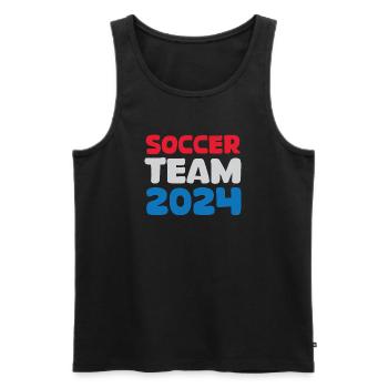 Netherlands soccer team 2024 Soccer Fan Icon Logo - Men's Premium Organic Tank Top - black - Front - Michal (187cm)