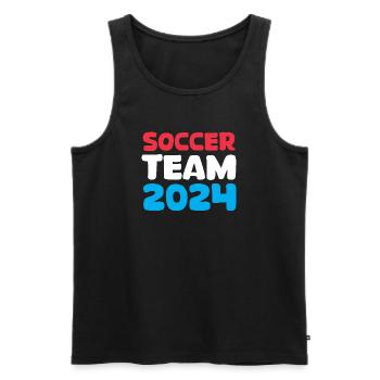 Netherlands soccer team 2024 soccer fan icon icon - Men's Premium Organic Tank Top - black - Front - Michal (187cm)