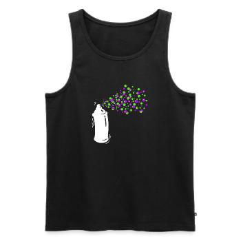 Graffiti Sprayer Spraydose Kunst Strassenkunst - Männer Premium Bio Tank Top - Schwarz - Vorne - AI Model Male 178 light (178cm)