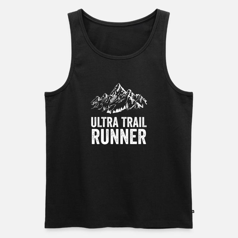Ultra-Trailrunner - Männer Premium Bio Tank Top - Schwarz