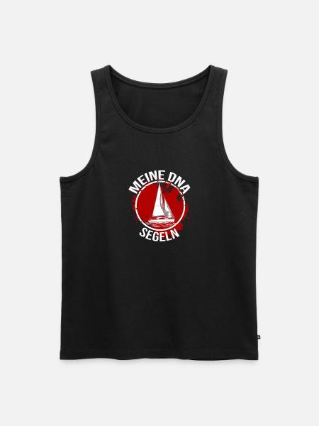 Meine DNA - Segeln - Männer Premium Bio Tank Top - Schwarz