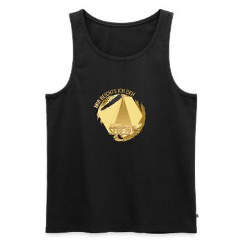 Mir reichts, ich geh Segeln - Männer Premium Bio Tank Top - Schwarz - Vorne - AI Model Male 178 light (178cm)