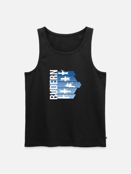 Rudern - Männer Premium Bio Tank Top - Schwarz