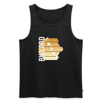 Billard - Männer Premium Bio Tank Top - Schwarz - Vorne - Michal (187cm)