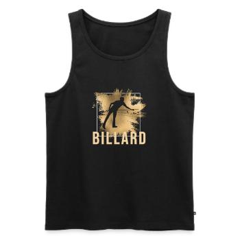 Billard - Männer Premium Bio Tank Top - Schwarz - Vorne - Michal (187cm)