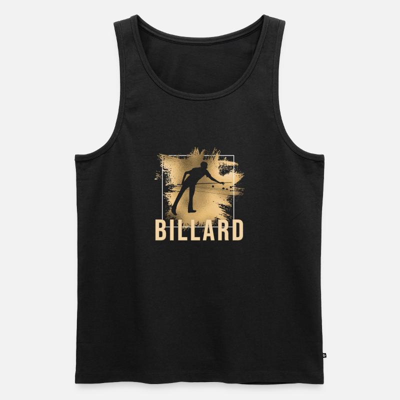 Billard - Männer Premium Bio Tank Top - Schwarz