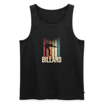 Billard - Männer Premium Bio Tank Top - Schwarz - Vorne - Michal (187cm)