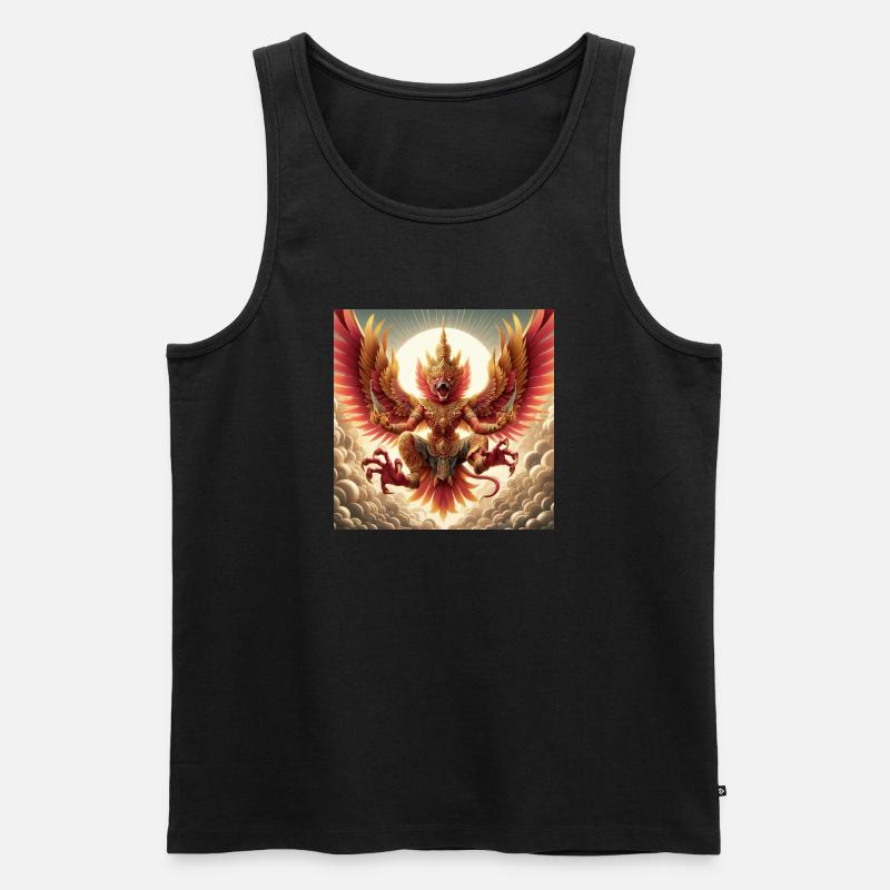 Garuda - Männer Premium Bio Tank Top - Schwarz
