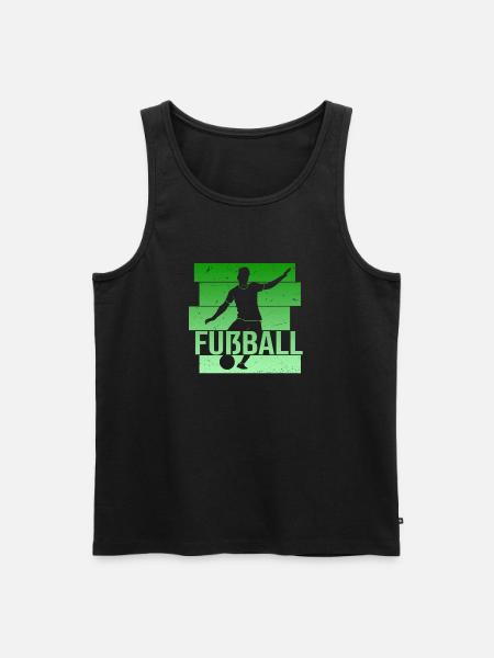 Fußball - Männer Premium Bio Tank Top - Schwarz