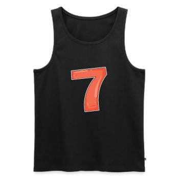 7 - Débardeur bio Premium Homme - noir - Devant - Michal (187cm)