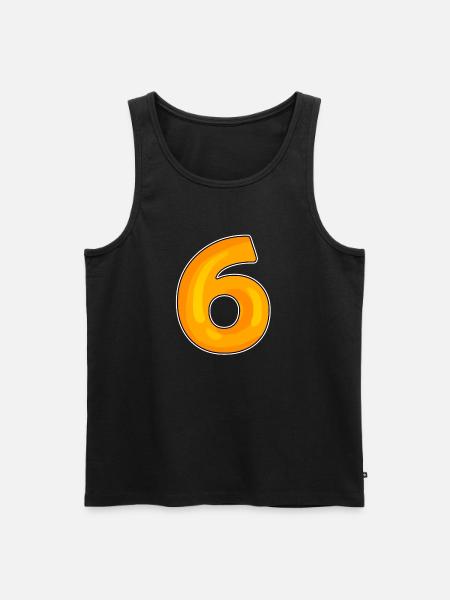 Six Numéro 6 Numéro - Débardeur bio Premium Homme - noir