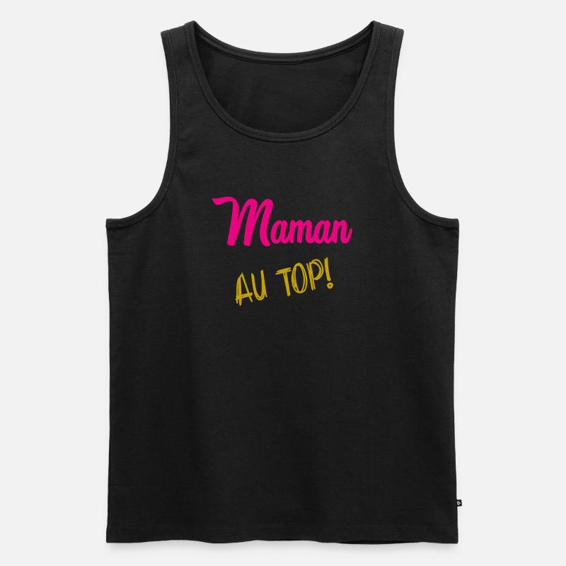 MAMA - Männer Premium Bio Tank Top - Schwarz