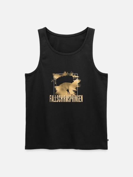 Fallschirmspringen - Männer Premium Bio Tank Top - Schwarz