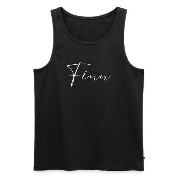 Finn Name T-Shirt Geschenk Für Männer - Männer Premium Bio Tank Top - Schwarz - Vorne - AI Model Male 178 light (178cm)