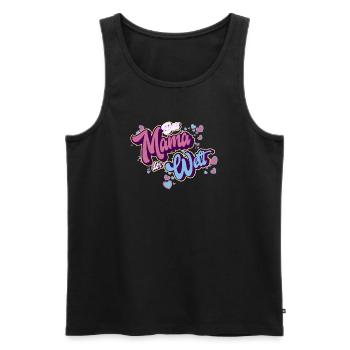 Beste Mama Der Welt - Männer Premium Bio Tank Top - Schwarz - Vorne - Michal (187cm)