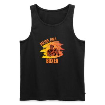 Meine DNA - Boxen - Männer Premium Bio Tank Top - Schwarz - Vorne - Michal (187cm)