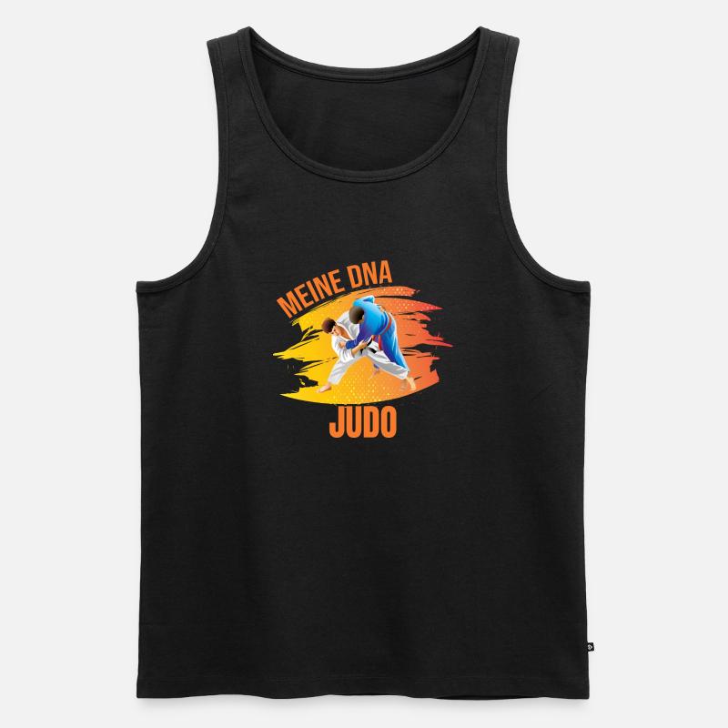 Meine DNA - Judo - Männer Premium Bio Tank Top - Schwarz