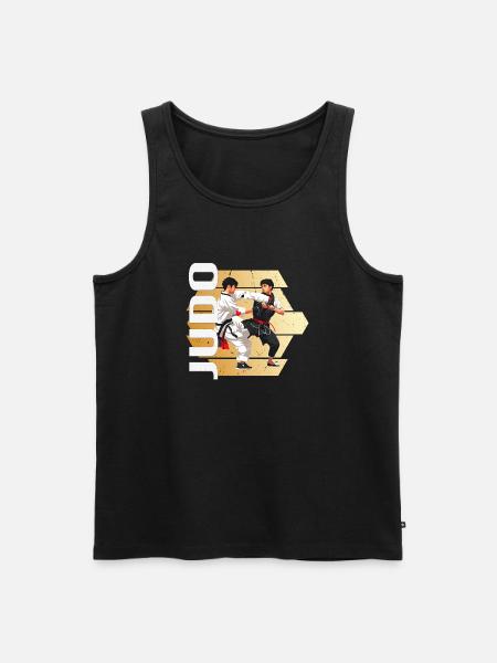 Judo - Männer Premium Bio Tank Top - Schwarz