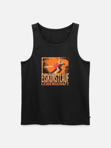 Eiskunstlauf Leidenschaft - Männer Premium Bio Tank Top - Schwarz