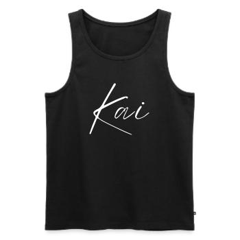 Kai Name T-Shirt Geschenk Für Männer - Männer Premium Bio Tank Top - Schwarz - Vorne - AI Model Male 178 light (178cm)