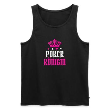 Queen Poker Statement Casino Professional Players Gamble - Men's Premium Organic Tank Top - black - Front - Michal (187cm)